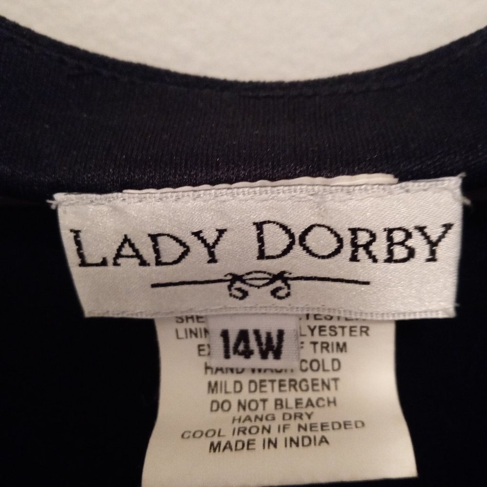 2-piece dress with tiered top and skirt Lady Dorby lined
